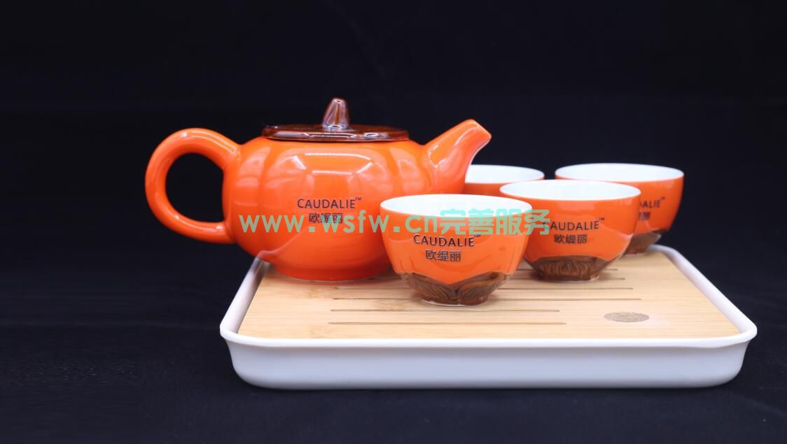 CAUDALIE欧缇丽茶具特许经营连锁加盟-陶瓷茶具套裸装五件套（现货）400元
