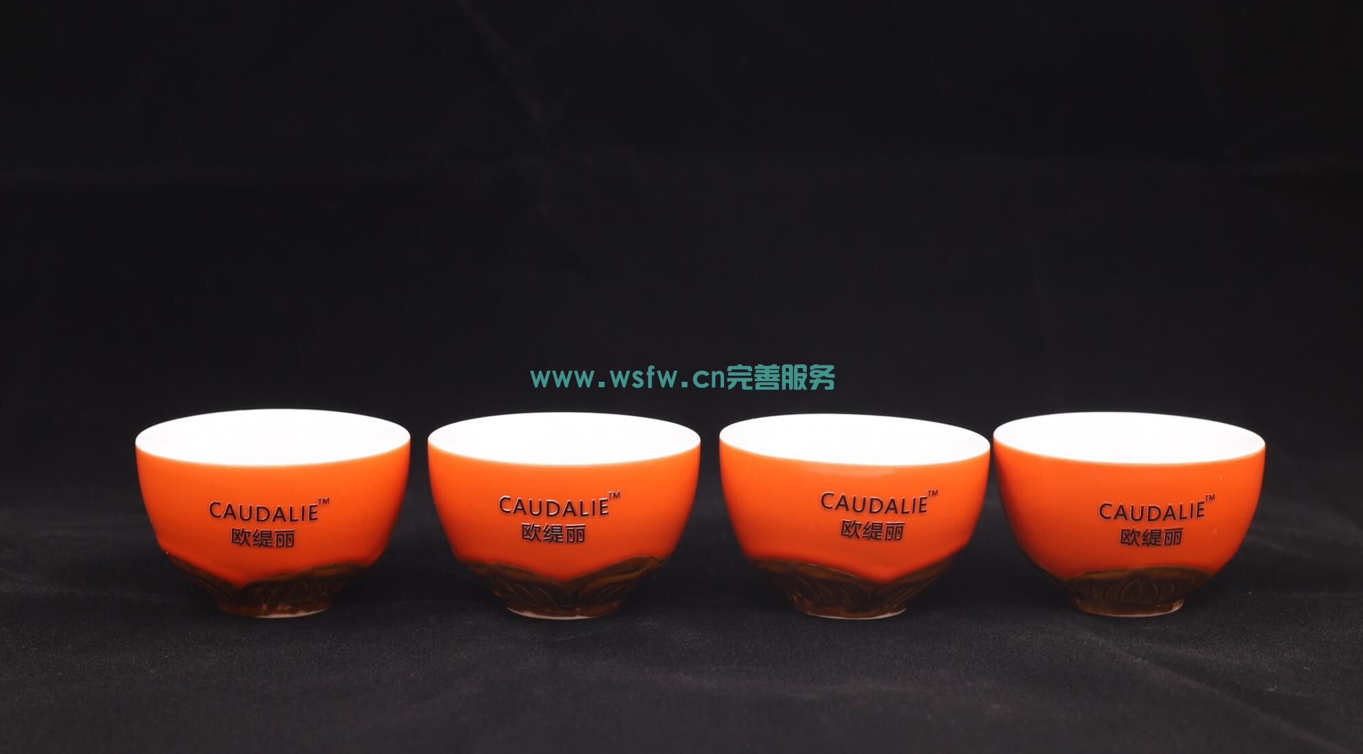 CAUDALIE欧缇丽茶具加盟连锁-四个陶瓷茶杯（现货）180元